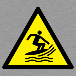 W046 Warning: Surf craft area